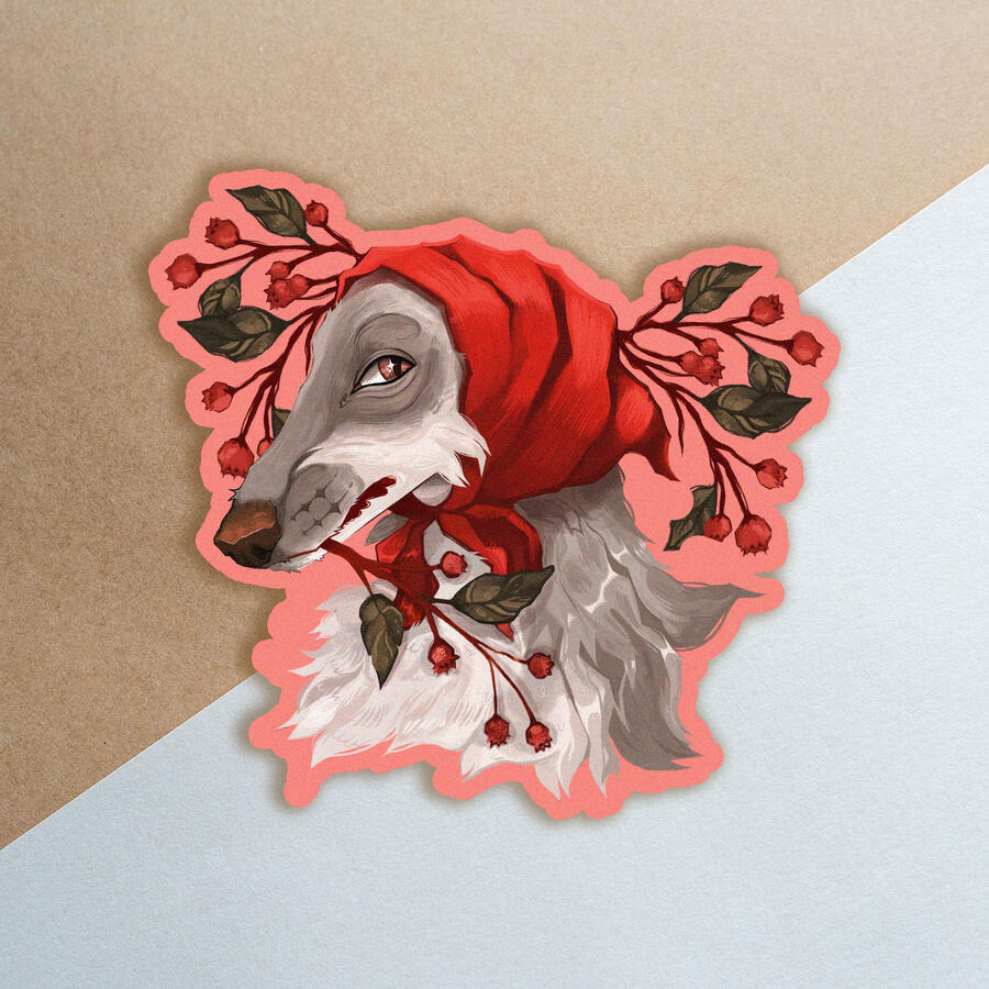 Borzoi Babushka Borzoi Babushka