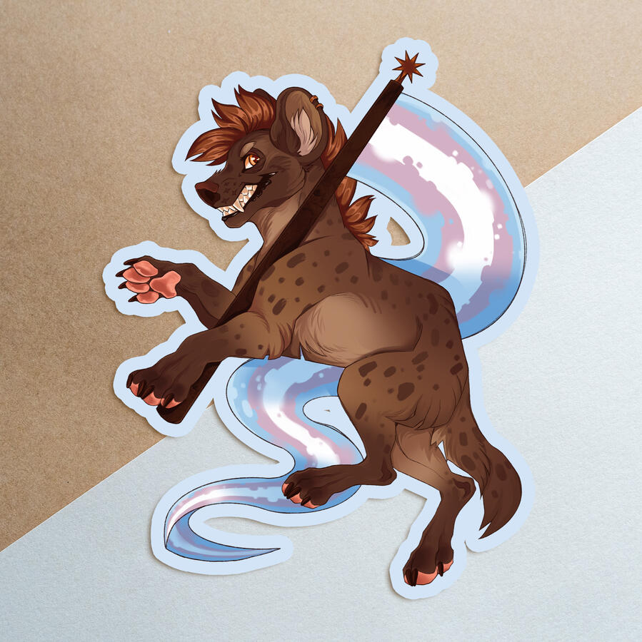 Trans Pride Hyena Trans Pride Hyena
